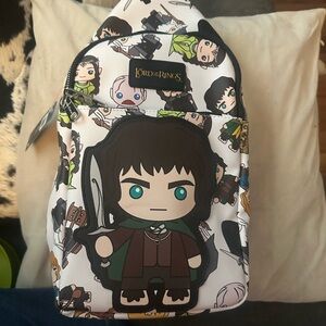 Buckle-Down Lord of the Rings White Green Brown Crossbody Backpack